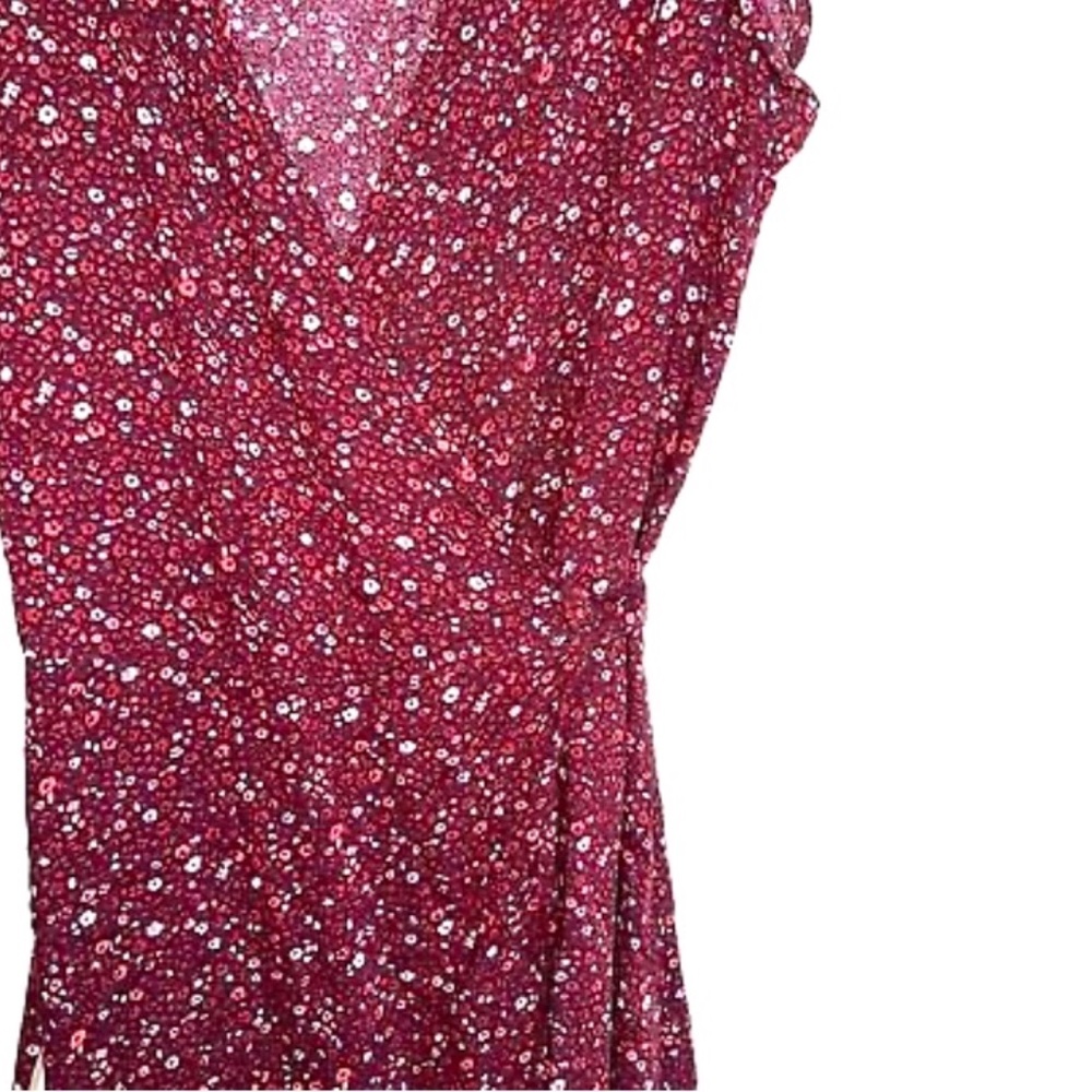 Aerie floral wrap dress